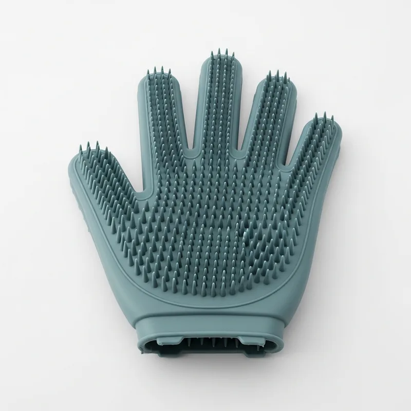 Gant anti-poil en silicone pour le toilettage des chiens et chats